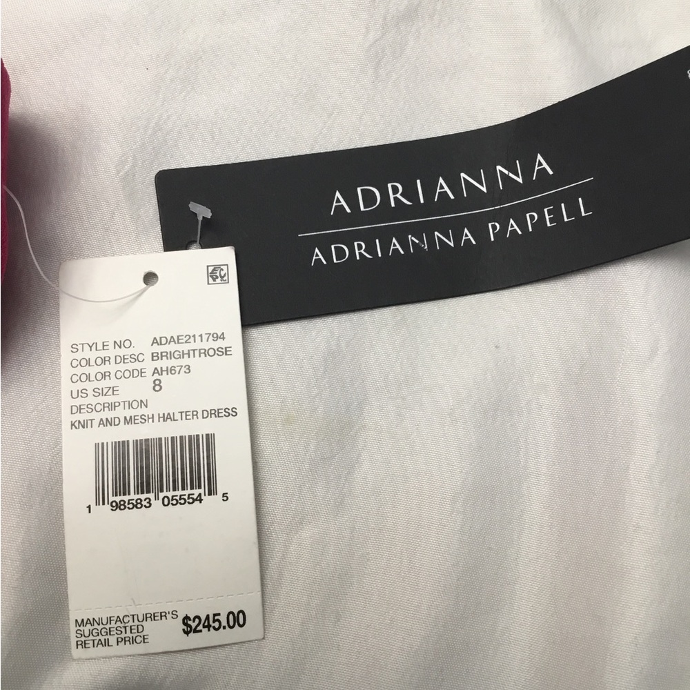 Adrianna Papell Red Halter Tiered Maxi Dress - Picture 13 of 16
